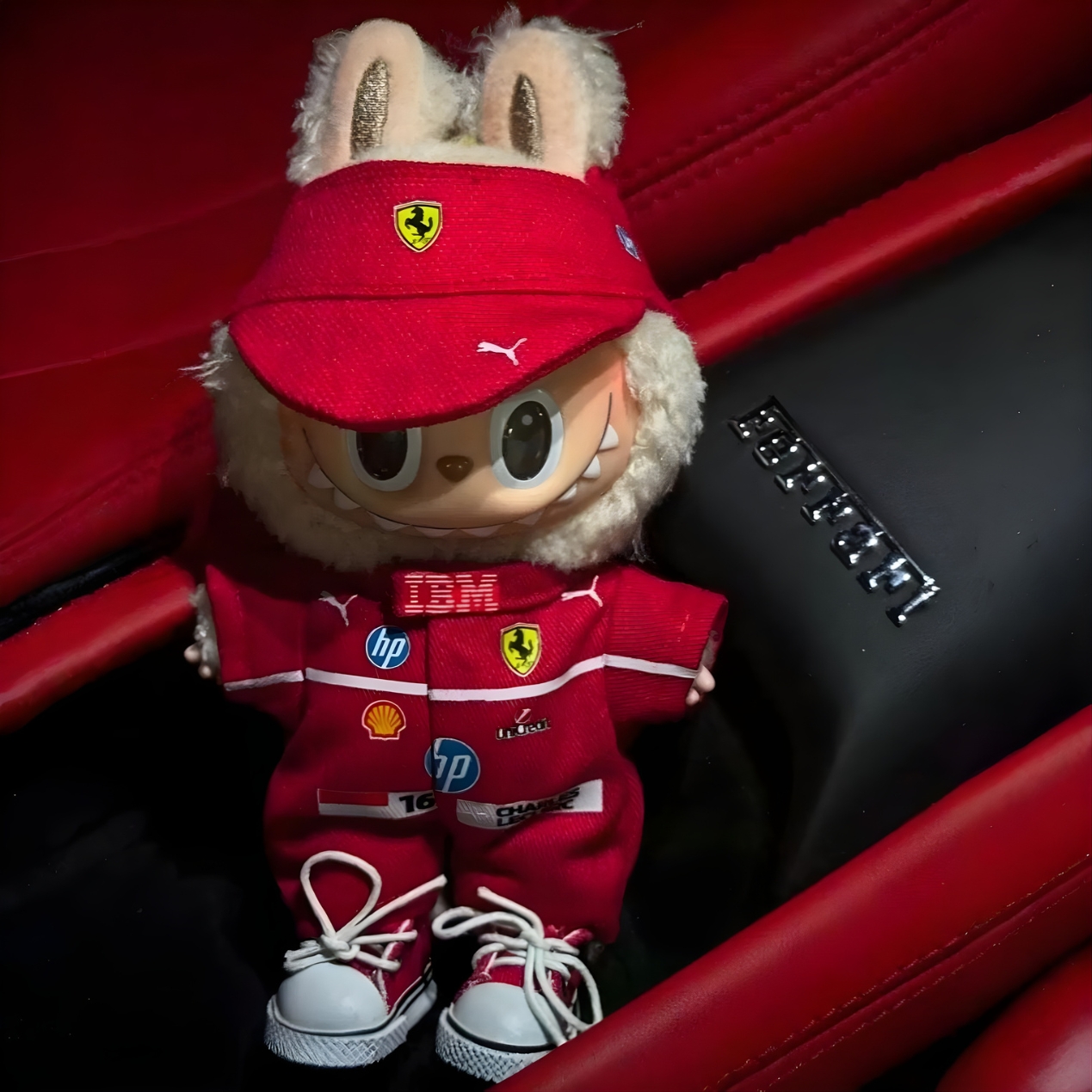 Scuderia Ferrari Racing Set for Labubu