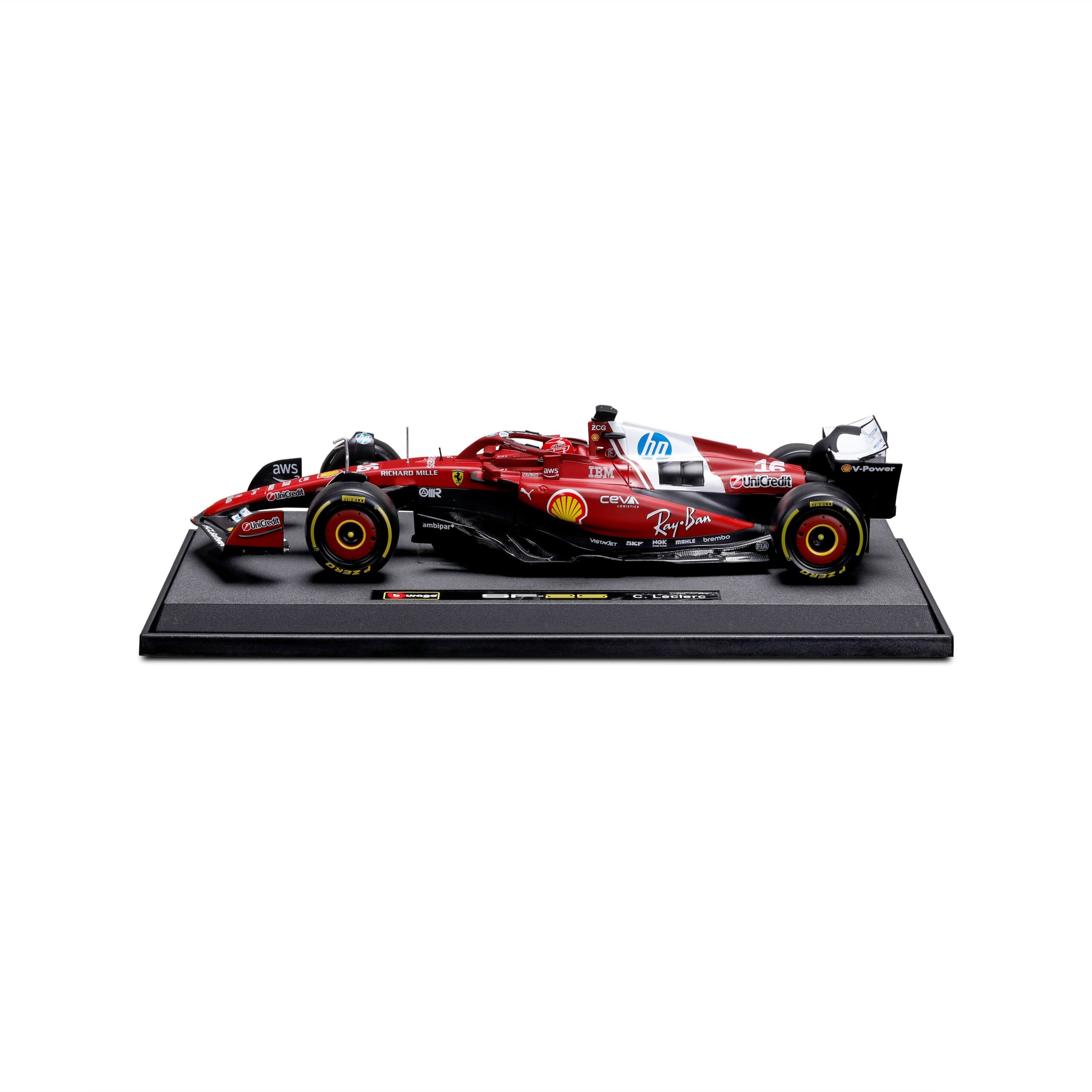 F1 Ferrari SF-25 #16 Charles Leclerc F1 2025 – 1:18 Diecast Model Red - Image 3