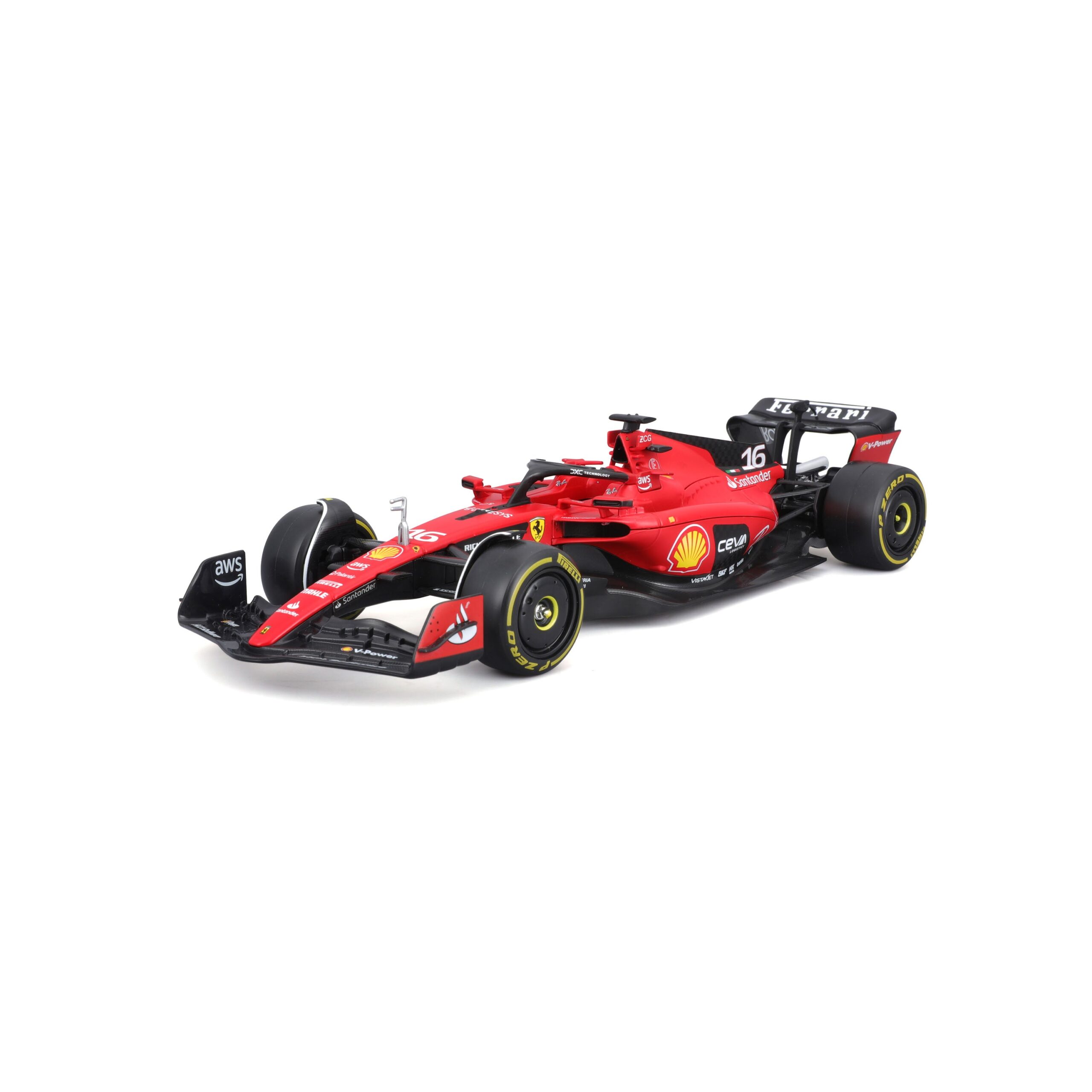 Ferrari SF-23 Charles Leclerc #16 – 1:24 Scale Diecast Model with Driver