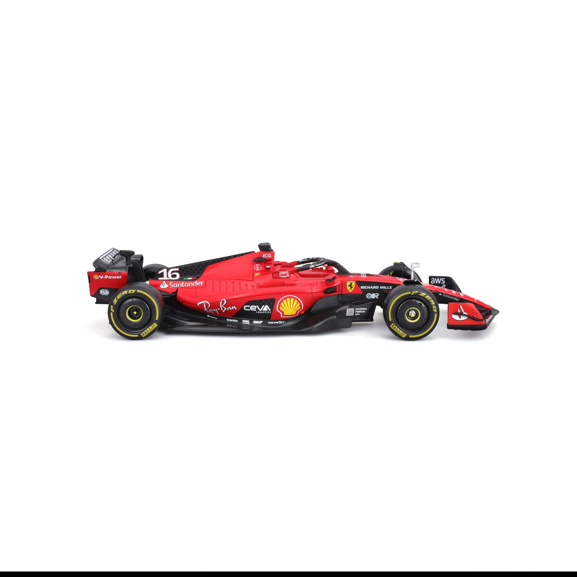 Ferrari SF-23 Charles Leclerc #16 – 1:24 Scale Diecast Model with Driver - Image 7