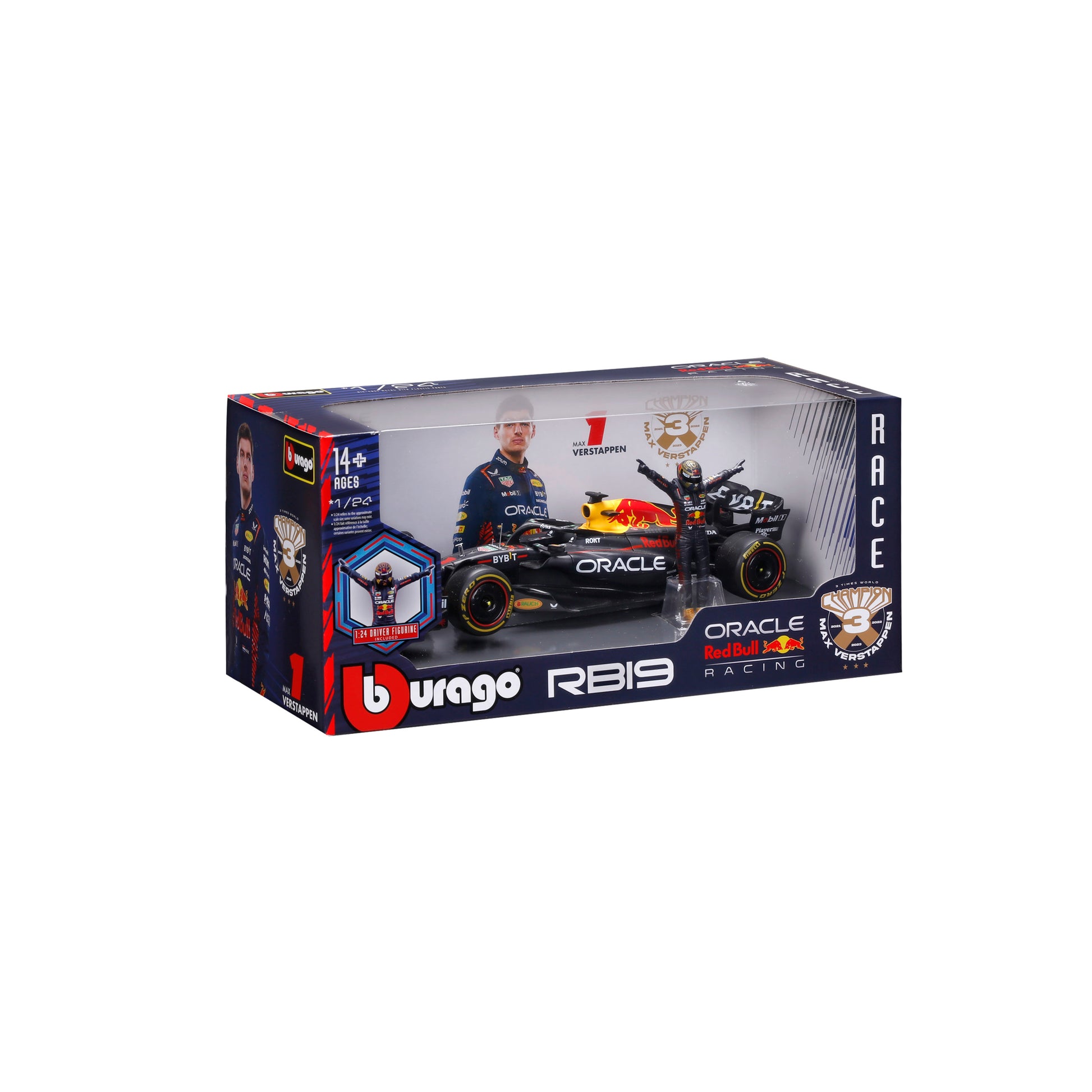 Red Bull RB19 #1 Max Verstappen F1 2023 – 1:24 Diecast Model with Driver - Image 2