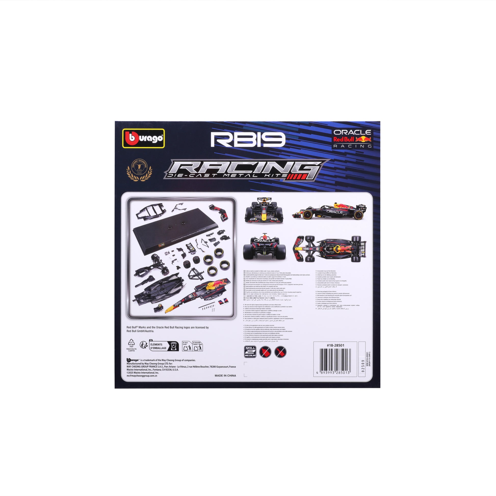 Model Kit Red Bull RB19 2023 #1 Max Verstappen – 1:24 scale - Image 2