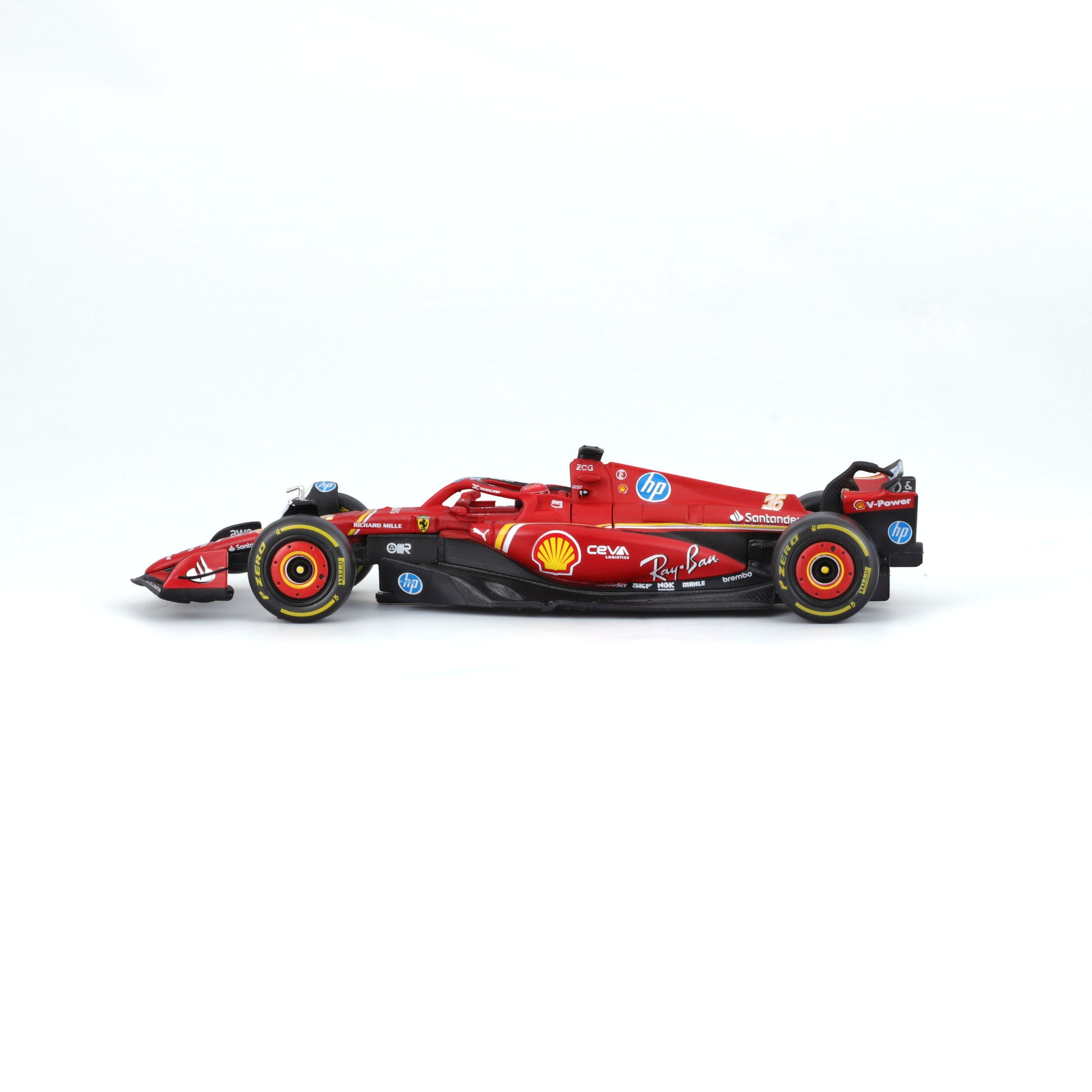 Ferrari SF-24 #16 Charles Leclerc – Winner Monza GP 2024 – 1:43 scale with driver and display case - Image 6