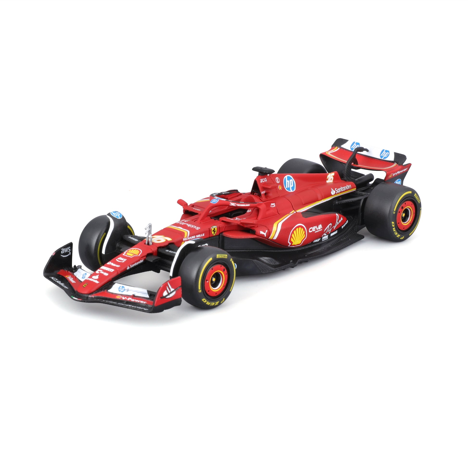 Pit Stop Ferrari with SF-24 #16 Charles Leclerc Diecast Model 1:43 F1 2024 - Image 4