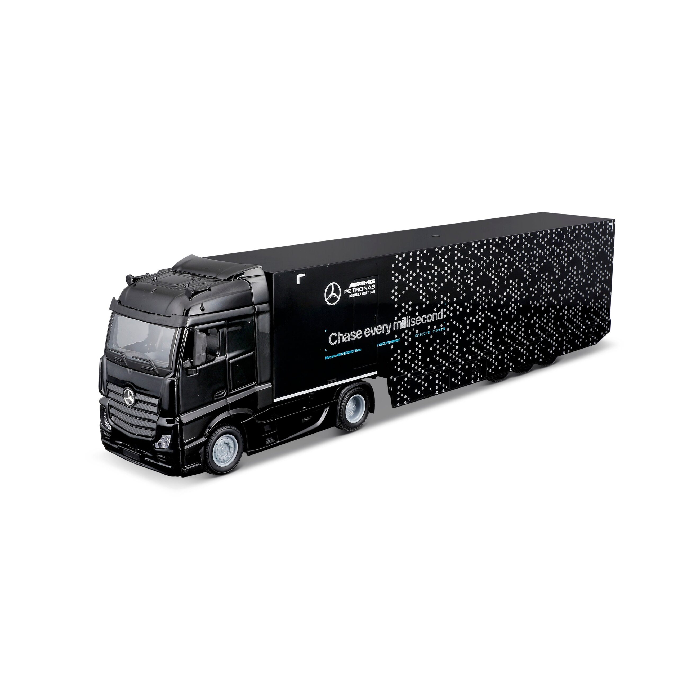 Mercedes-AMG Semi Truck with Mercedes W15 #63 George Russell – 1:43 Diecast Model