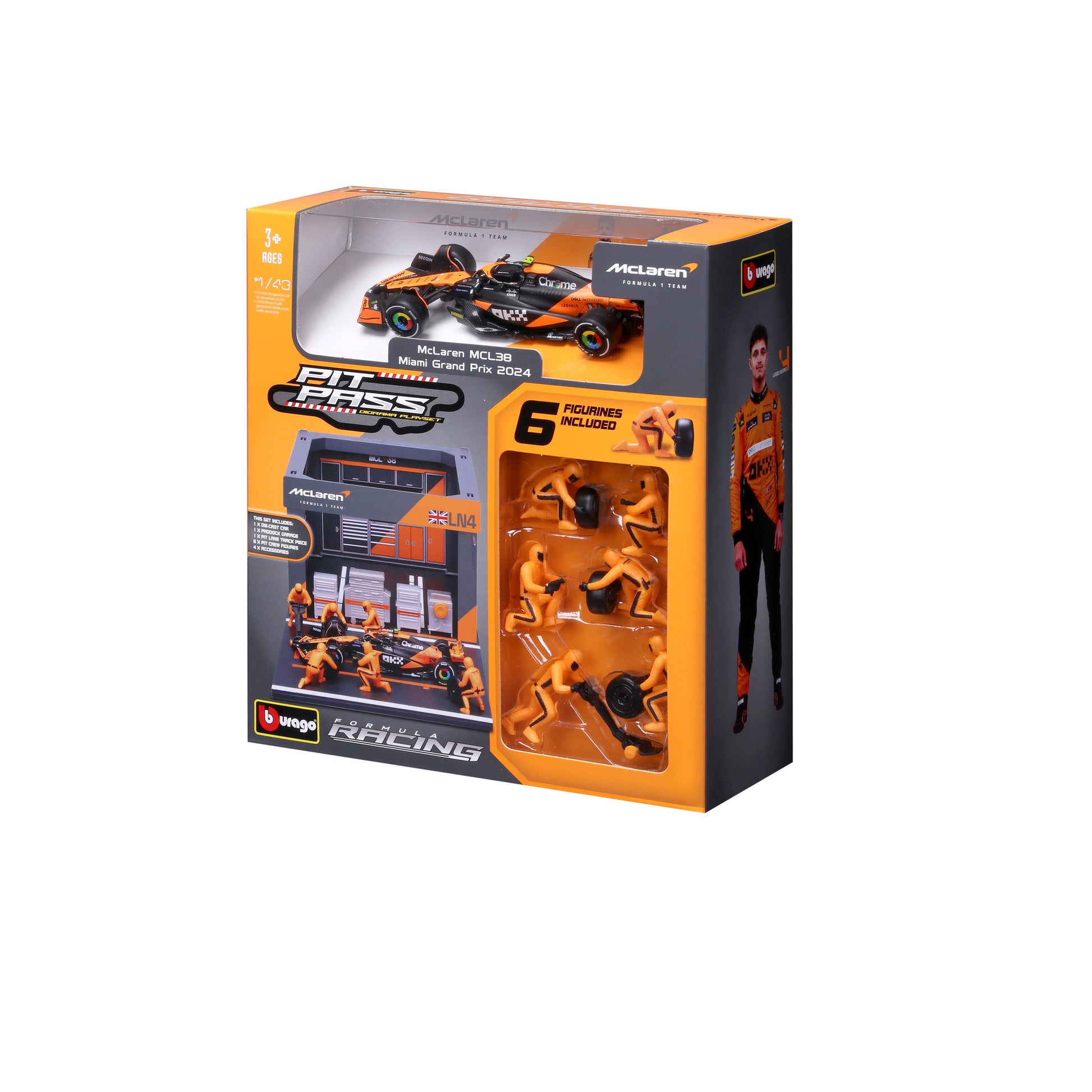 Pit Stop McLaren with MCL38 Diecast Model 1:43 F1 2024 - Image 6