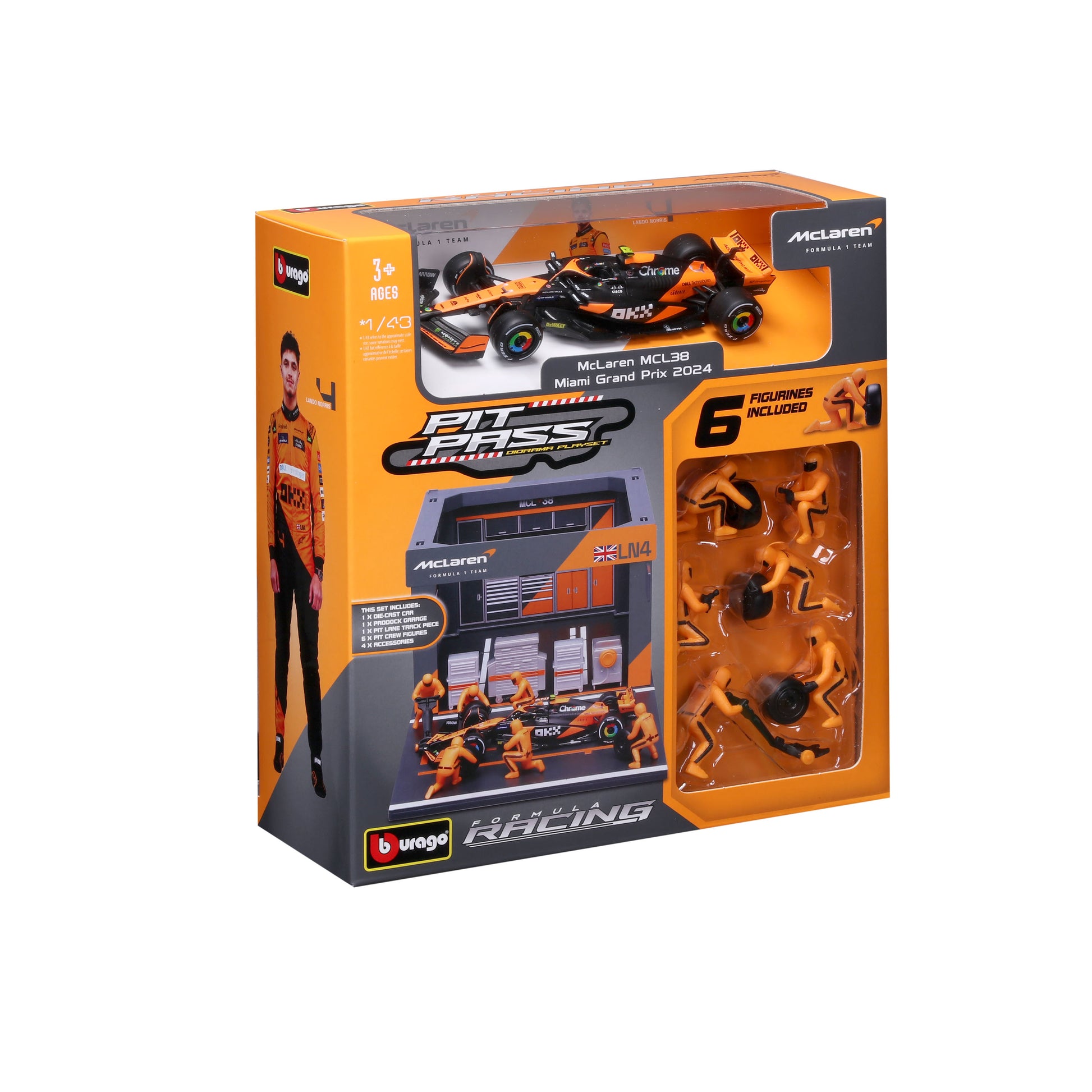 Pit Stop McLaren with MCL38 Diecast Model 1:43 F1 2024 - Image 7