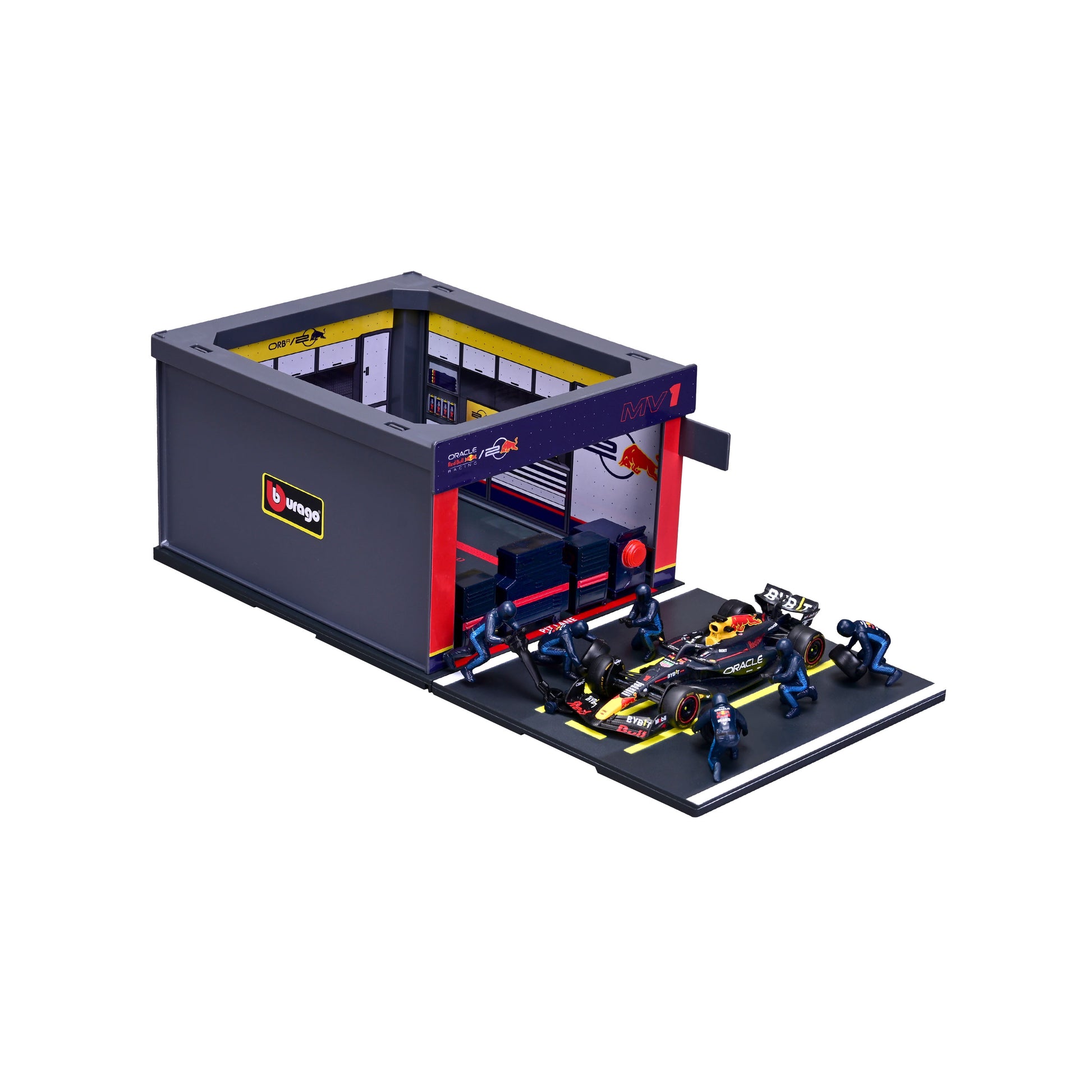 Red Bull Pit Stop with RB20 Diecast Model 1:43 F1 2024 - Image 4