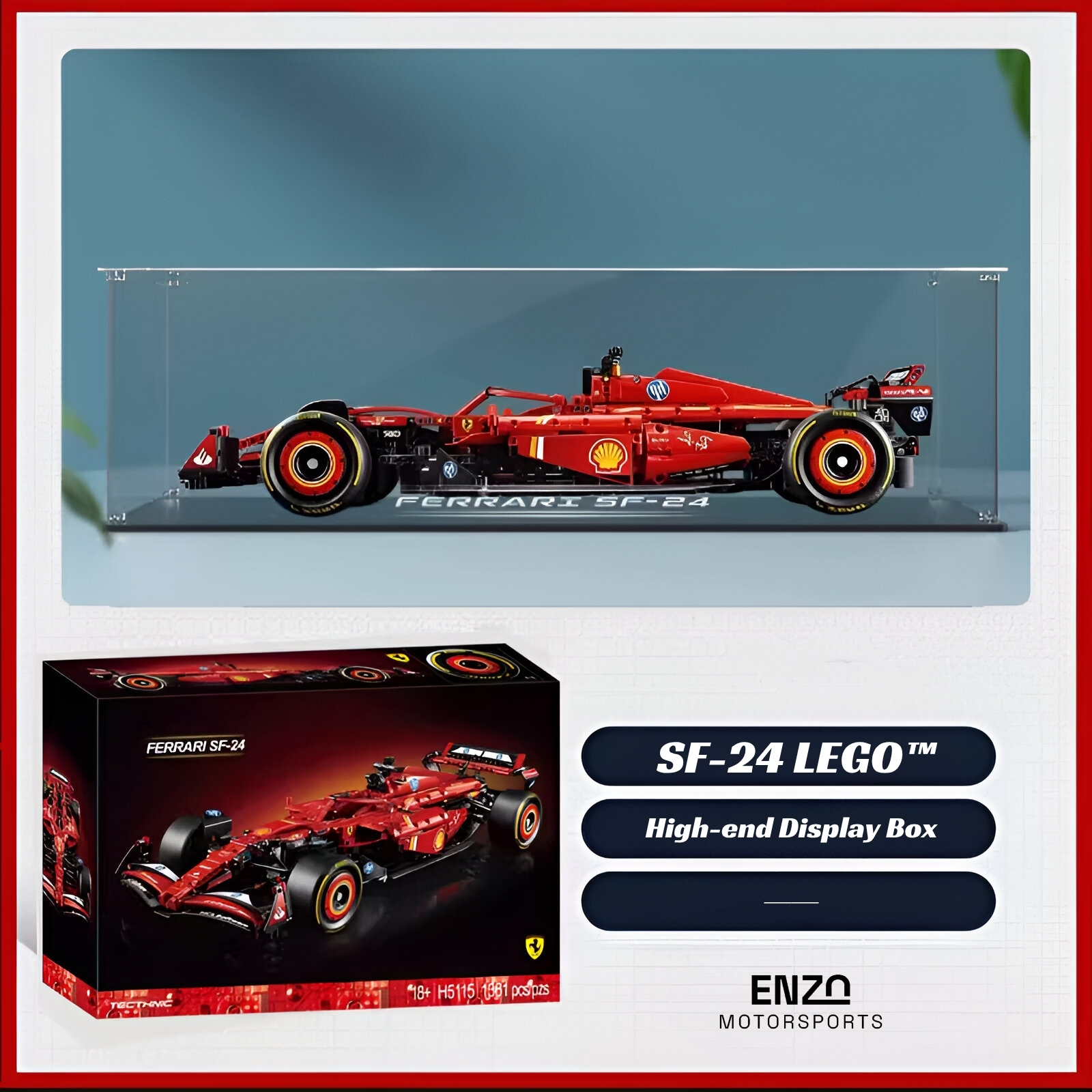 LEGO® Technic™ Ferrari SF-24 F1 Car Model Kit for Adults - Image 8