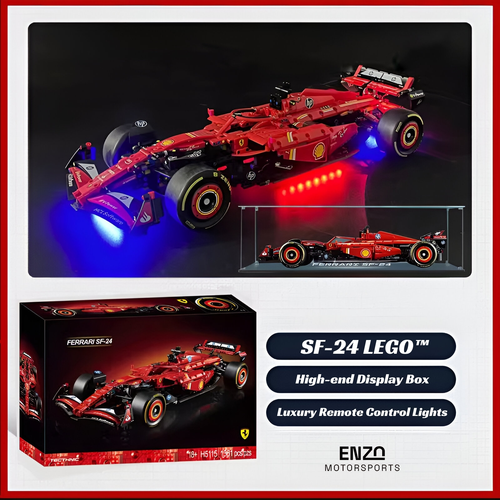 LEGO® Technic™ Ferrari SF-24 F1 Car Model Kit for Adults - Image 7