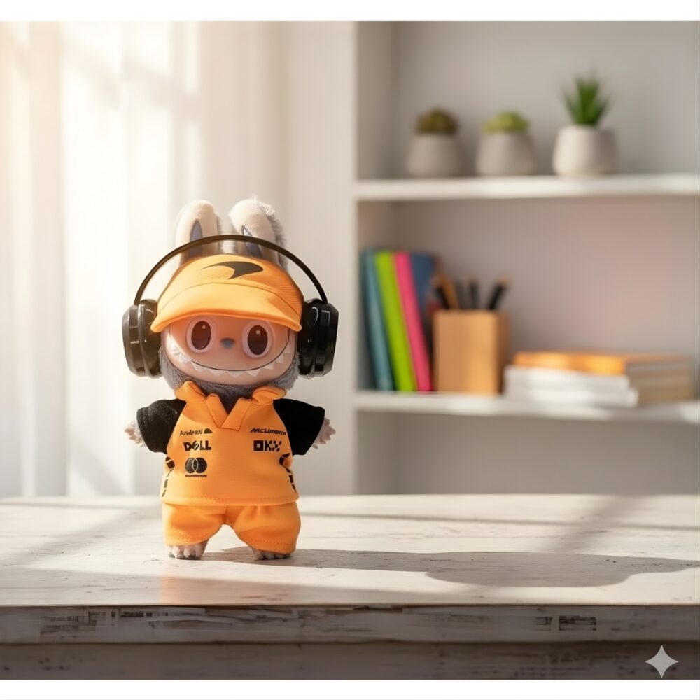 Alternative view of McLaren Racing Set for Labubu