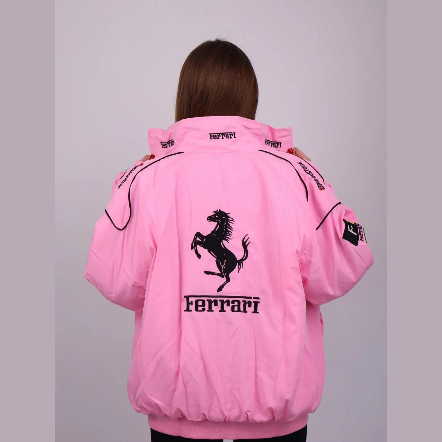 F1 Ferrari Vintage PUMA Racing Jacket - PINK VERSION - Image 5