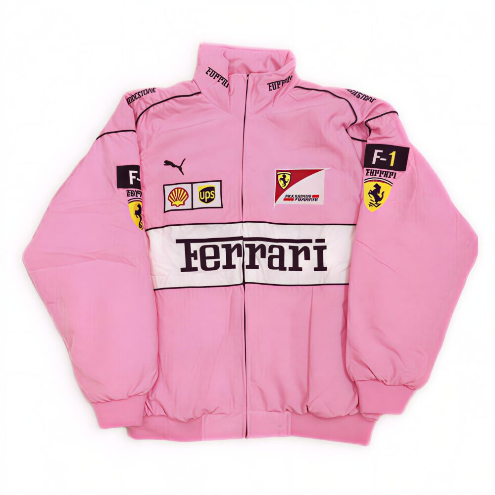 F1 Ferrari Vintage PUMA Racing Jacket - PINK VERSION